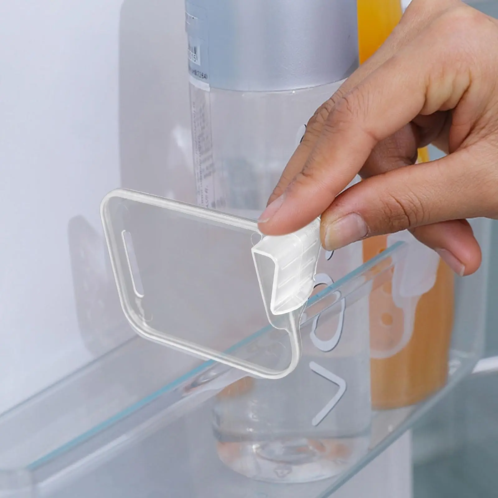 24-Piece Plastic Refrigerator Shelf Dividers, Ideal for Fridge, Freezer, and Other Coolers, Fridge Organizer, Organize and Sort Items Efficiently