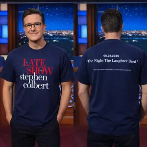 The Last Show with Stephen Colbert 2026 T-Shirt, Late Night Comedy Tee, Talk Show Fan Shirt, Funny TV Show Graphic T-Shirt, Fashion Cotton, Full Colors, Full Sizes, For Men, For Women