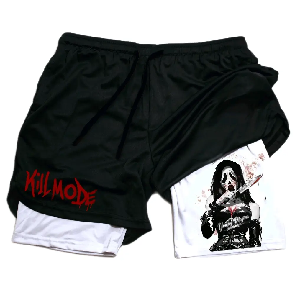 Ghost Face "Halloween" Gym Shorts