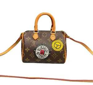 Pre-owned Louis Vuitton pvc Crossbody Bags Multicolour Nano Speedy Monogram Leather Handbag xiaotang20260308183