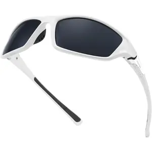 EyeconicFinds Classic Men Polarized Sports Sunglasses Night Driving Yellow Lenses Cycling Fishing Driving Glasses B2674