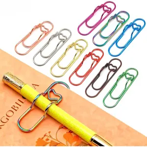 Pen Holder Clip, 9 Packs Pen Clips for Notebook, Colorful Metal Pencil Holder in  Colors (9)