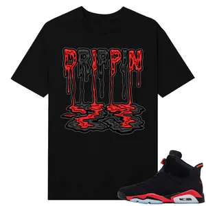 Unisex T-shirt To Match Sneakers Jordan 6 Reverse Infrared - Drippin-23. 100% Cotton for Casual Wear. Comfortable Summer Unisex T-Shirt to match Jordan Sneaker. Streetwear Style. urban outfitters