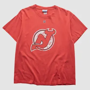 New Jersey Devils Reebok 2000s T-Shirt - Red -  M