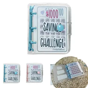 $1000 Savings Challenge Kit - Reusable Budget Envelopes & Binder for Financial Planning, Plus Hat Organizer, Purse, and Rotating Shoe Rack, Savings Challenge Planner
