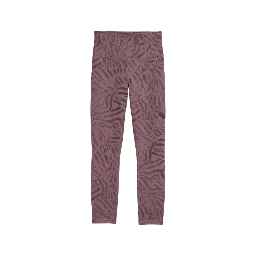 PUMA Womens Train All Day Essentials Ribbon Stripe Athletic Leggings Casual - Purple