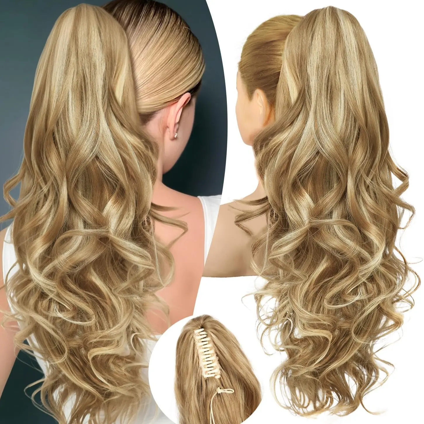 Medium Blonde with Blonde Highlights