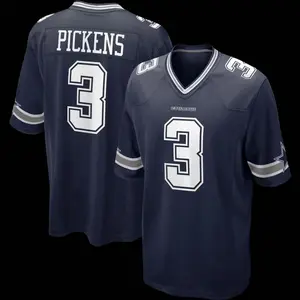 Unisex Football inspired by Dallas Pickens 3 Home Game Jersey - Black