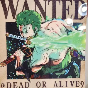 Zoro Wano Wanted Poster Print -12x18 Inches - Decor