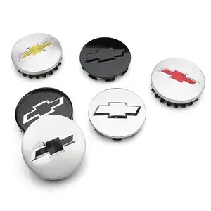 4Pcs Car Logo Hub Caps Auto Emblem Wheel Center Cover Decorative 52mm 58mm 82mm Accessories For Chevrolet Corvette Montana TrailBlazer Silverado Traverse Camaro Suburban Equinox Bolt Cruze Malibu Colorado Trax SS Spark Captiva Onix Spin Impala Cobalt