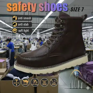 Men’s Breathable Work Boots: Anti-Slip, Steel Toe, Anti-Crushing, Puncture-Proof, All-Season Protection