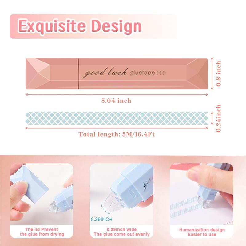 Glue tape roller Scrapbooking Double Sided Tape Roller, 4-Pack Craft Adhesive Glue Runner - Multipurpose Journaling Supplies for Scrapbooking, Gift Wrapping, Photo Mounting, School Office & Crafts, back to school Glue tape roller Scrapbooking Double Sided Tape Roller, 4-Pack Craft Adhesive Glue Runner - Multipurpose Journaling Supplies for Scrapbooking, Gift Wrapping, Photo Mounting, School Office & Crafts, back to school