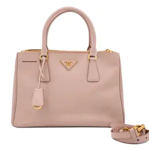 Pre-owned PRADA Leather Top Handle Bags Galleria Medium Pink JM MM309