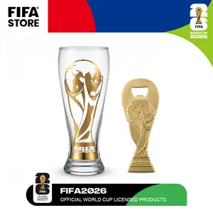 【FIFA WORLD CUP 2026 】Official 11oz Trophy Pilsner Beer Glass ,and Bottle Opener Set–Collector’s Edition Glassware Gift for Fans,Historic, Once-in-a-Lifetime, A Summer Essential
