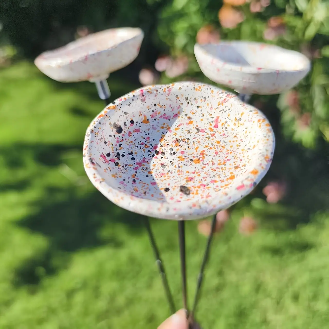 3-Pack Colorful Butterfly Bee Waterers, Feeder, Hanging Outdoor Feeder, Pollinator Stirrers, Resin Garden Art Decor, Perfect Gift for Nature Lovers, Outdoor Patio Decoration