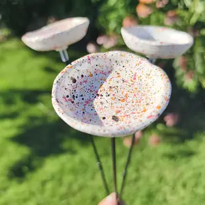 3-Pack Colorful Butterfly Bee Waterers, Feeder, Hanging Outdoor Feeder, Pollinator Stirrers, Resin Garden Art Decor, Perfect Gift for Nature Lovers, Outdoor Patio Decoration