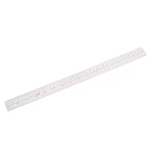 40cm 16 Inches Length Measure Clear Plastic Straight Edge Ruler