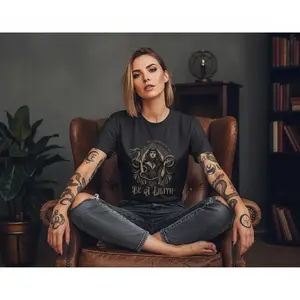 Lilith T-shirt, Become Lilith in Eve's World, Feminist Dark Goddess, Gothic Shirt, T-shirt, Gothic Witch