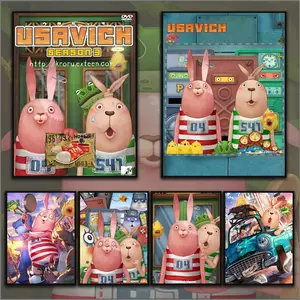 Classic Cartoon Anime Cute U-Usavichs Poster Sticky Waterproof Wall Art High Quality Print Aesthetic Home Living Bedroom Decor Trendy Room Decoration Easy-To-Apply Gift Durable