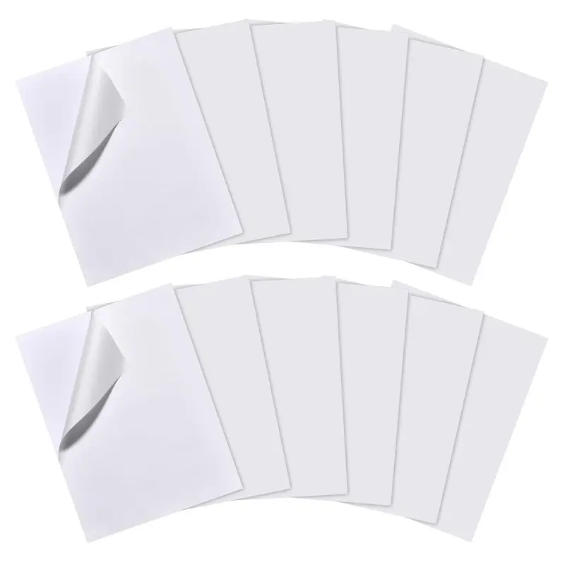 12-Count Self-Adhesive Vinyl Siding Repair Kit, PVC Fence Tape Patch for Exterior Panels, Fixes Blemishes, Cracks, Holes (Home Improvement Building Supplies for Wall Trim Repairs), Repair Blemishes
