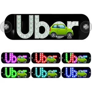 Cool Car Stuff Ub Ly Driver Outdoor LED Car Sign Light, Taxi Sign Light, Cool Design Decorative Light for SUV Windows, Emergency Truck, Modern Style Men Gift for Halloween, Christmas, Thanksgiving light board