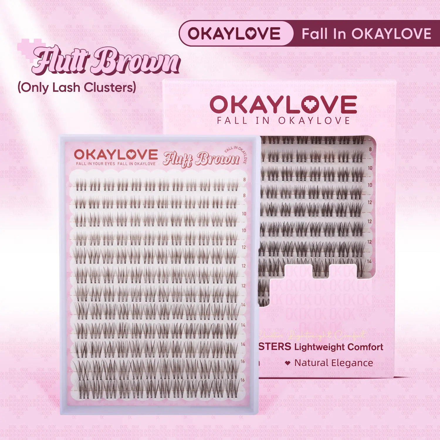 Flutt Brown(Only Lash Clusters)