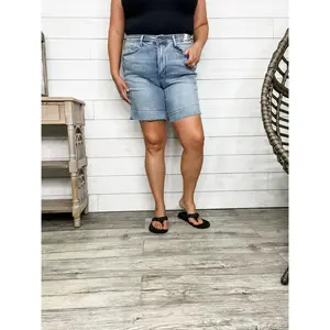 Judy Blue "Stone Cold" Cooling Tummy Control Shorts