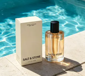 Salt & Stone Santal & Vetiver Body Mist | 3.4 oz 100ml | Unisex Hydrating Hair & Body Spray | Vegan Skincare Infused Fragrance