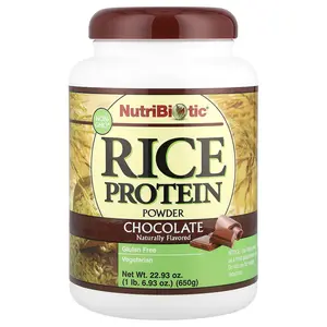 NutriBiotic Rice Protein Powder, Chocolate, 1 lb 6.93 oz (650 g)