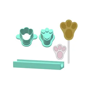 Bunny Foot Cake Pop Mold |Deluxe Cutter, Popper, and Tray Option