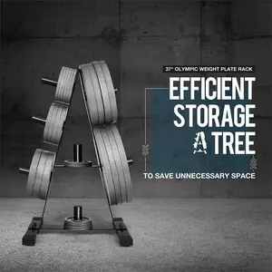 2-Inch Weight Plate Rack, A Frame Weight Plate Tree for Weight Plate Storage, Home & Gym Workout Rack Storage Stand