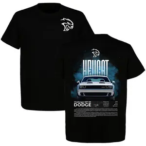 Dodge Hellcat SRT Blue T-Shirt/Hoodie - Challenger SRT Muscle Car Tee, American Performance Muscle Car Apparel Streetwear Top Menswear Car Enthusiast Gift For Fan, For Men