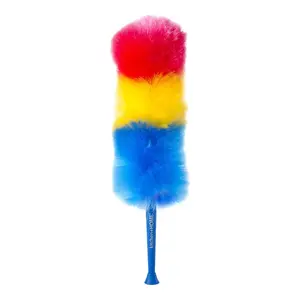 Kitchen + Home 23” Inch Rainbow Static Duster - Electrostatic Feather Duster for Attracting Dust Like a Magnet