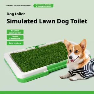 Three Layer Washable and Reusable Dog Training Pad with Realistic Grass Design, Indoor Puppy Potty Solution for Easy Cleaning and Hygiene