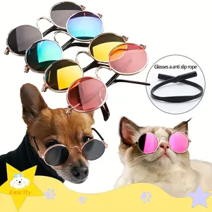 Set of 2 Pet Glasses for Dogs And Cats, Trendy And Fashionable Accessories, Suitable for Small to Medium-Sized Dogs, Available in Various Colors, Unique And Amusing Pet Gear, Dog Lens, Dog Accessory