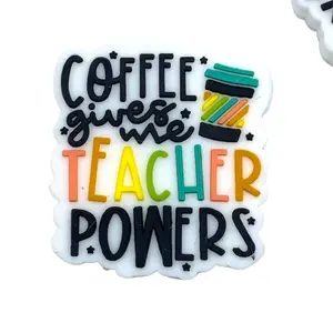 Coffee Gives Me Teacher Beads - Colorful Beads for Pens - Teacher Gift Ideas