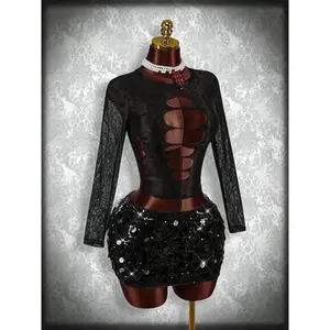 Cool Big Bead Piece, Sexy/ Butt-Hugging/ Hot / Mini Skirt