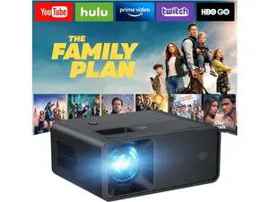 CiBest Mini Projector, 2025 Upgraded Full HD 1080P Support Video Projector, Portable Small Movie Projector, Compatible with iOS/Android/Windows/TV Stick/Box/USB/HDMI