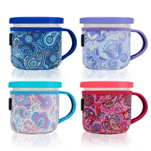 Ninja Creami Reusable Ice Cream Sleeves Neoprene Pint Holder Insulated Drink Sleeve 16oz Cup Cooler Cold Drink Holder Kitchen Accessory