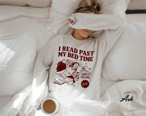 Book Club Sweatshirt, Late night reader Book Club sweater, One more chapter, Book Lover hoodie, Retro Reader Smut Slut Bookish Gift Romance