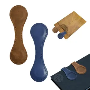 Leather Magnetic Bookmark, Personalized Leather Bookmark, Initials Leather Bookmark, Handmade, Reader gift, gift for him, gift for her, Book Accessories