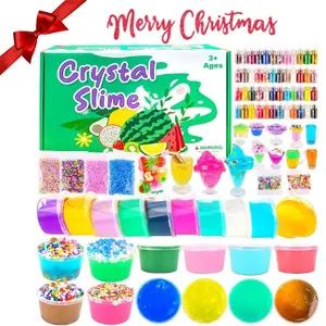 24-Pack Slime Party Favors for Kids – Prefilled Clear & Butter Slime with Gold Dust & Toys, Easter, Birthday & Christmas Gifts for Boys & Girls