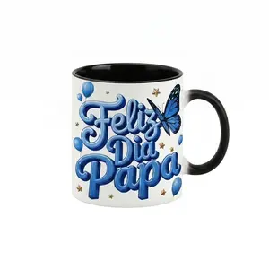 Spanis "Feliz Dia Papa" Color Changing Mug, Regalo Para Papá Secret Heat Reveal Magic Coffee Cup, Spanish Father's Day Gift for Dad Father in Law from Daughter Son, Birthdays, Holidays, Gift for Dad, Latina Family, Grandfathers - fth10780