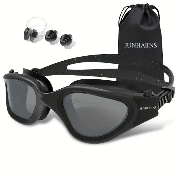 Unisex Adult Competitive Swimming Goggles - 1-Piece, Anti-Fog Wide-View Lenses, Leak-Resistant Fit, Swimming Accessories