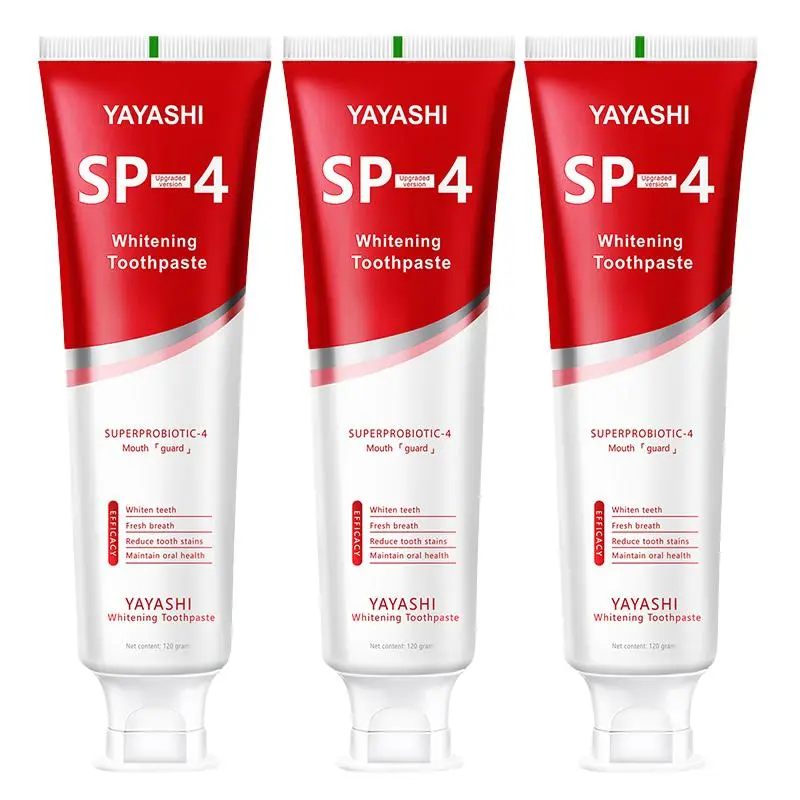 (3 Counts only 13.99$) Sp4 Probiotic Toothpaste,Sp-4 Ultra Whitening Toothpaste,Probiotics Bright White Toothpaste,Sp-4 Probiotic Toothpaste,Sp4 Toothpaste,Fresh Breath,Deep Cleaning Care Toothpaste oral health niacinamide toothpaste super  probiotics