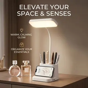 Multi-functional LED desk lamp can be used as both a reading lamp and a portable light, making it perfect for home reading and bedroom lighting, and an ideal choice for a holiday gift.