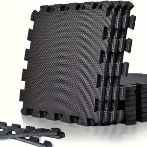 12-Piece EVA High-Density Foam Exercise Mat Set - Non-Slip, Interlocking Tiles for Home Gym, Workout, Pilates & Body Training - Premium Comfort with Easy Assembly, Durable & Thick Flooring Mats