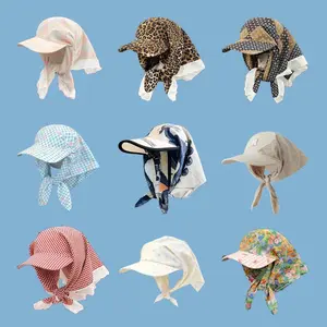 Big Brimmed Baseball Cap Headscarf, Comfortable Breathable Cotton Blend Hats, Breathable Lightweight Summer Sunshade Hat, Comfortable Breathable Hats