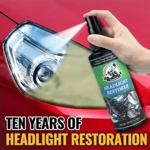Headlight Restoration Kit, Removes Yellowing & Oxidation, Restores Clarity, Long-Lasting Protection, Easy DIY Cleaner for Cars, Trucks, Suvs, Motorcycles