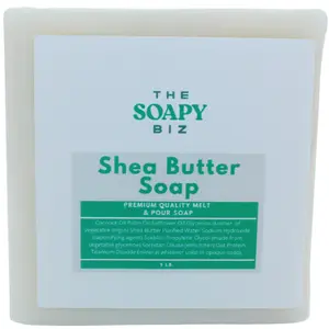 Shea Butter Soap Base 1 Pound - Enriched with Shea Butter, Easy to Use, Customizable for Crafting, Handmade Gifts & Self-Care Projects